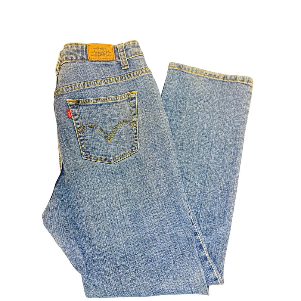 Levi's 505 Straight Leg Jeans Sz 16 Med Wash